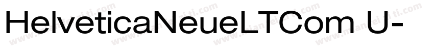 HelveticaNeueLTCom U字体转换